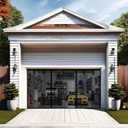 Premium Garage Door Screen for 2 Car Garage 20x7ft, Heavy Duty Durable Fiberglass Screen Mesh with Hook & Loop Tapes, Strips, Doors Screen with Powerful Magnets, Easy to Install (20x7 Black)