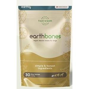 Earthbones Dental Chews for Dogs 10-20lbs, 30 Bones, BBD: JUNE 29, 2026
