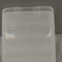 IRIS USA 72 Qt Stackable Plastic Storage Bins with Lids, 6 Pack - BPA-Free, Made in USA - See-Through Organizing Solution, Latches, Durable Nestable Containers, Secure Pull Handle - Clear