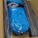 Swing Stand Frame with Sensory Swing Pod Chair, X-Shaped Swing Set, Metal Hammock Chair Stand for Adults Indoor and Outdoor 330LBS (Aqua)