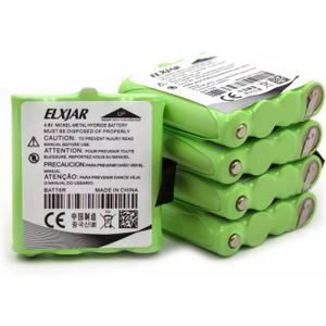 (5-Pack) 4.8V 700mAh AAA Ni-MH Battery Replacement for Midland BATT6R - Compatible with LXT500VP3, LXT560VP3, LXT380VP3, LXT490VP3, CXT240, CXT250, CXT280, GTX635, GTX650, GTX661, XT24XT29 Radios