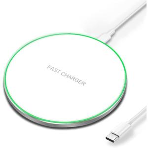 Wireless Charger 20W Max Fast Wireless Charging Pad Compatible with iPhone 11 12 13 14 15 16 17 Pro/Pro Max, iPhone Xs/XS Max/XR/8 Plus,Air Pods Pro/3/4, for Samsung Galaxy/Note,Galaxy Buds (White)