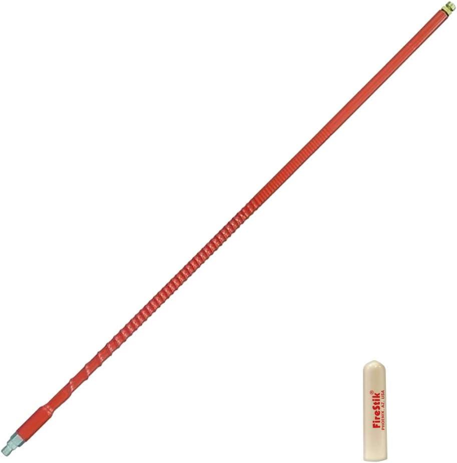 FireStik 4ft II FS Series Tunable Tip CB Antenna 900 Watts Red FS-4RD