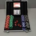 Boyzhood Poker Chips,200Pcs Poker Set with Aluminum Travel Case,11.5 Gram Poker Chips Set for Texas Holdem Blackjack Gambling