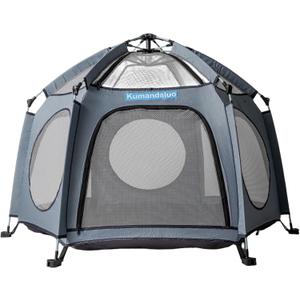 Pop-Up Pet Camping Tent - Indoor/Outdoor Mesh Dog Playpen