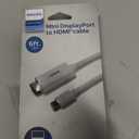 Philips Mini DisplayPort to HDMI Cable, 6 Foot Cable, Works with Laptops, Tablets, HDTV, Projectors, Full HD 1080p, 4K Ultra HD @ 30Hz, Mac and PC Compatible, Compact Design, SWV2442N/27