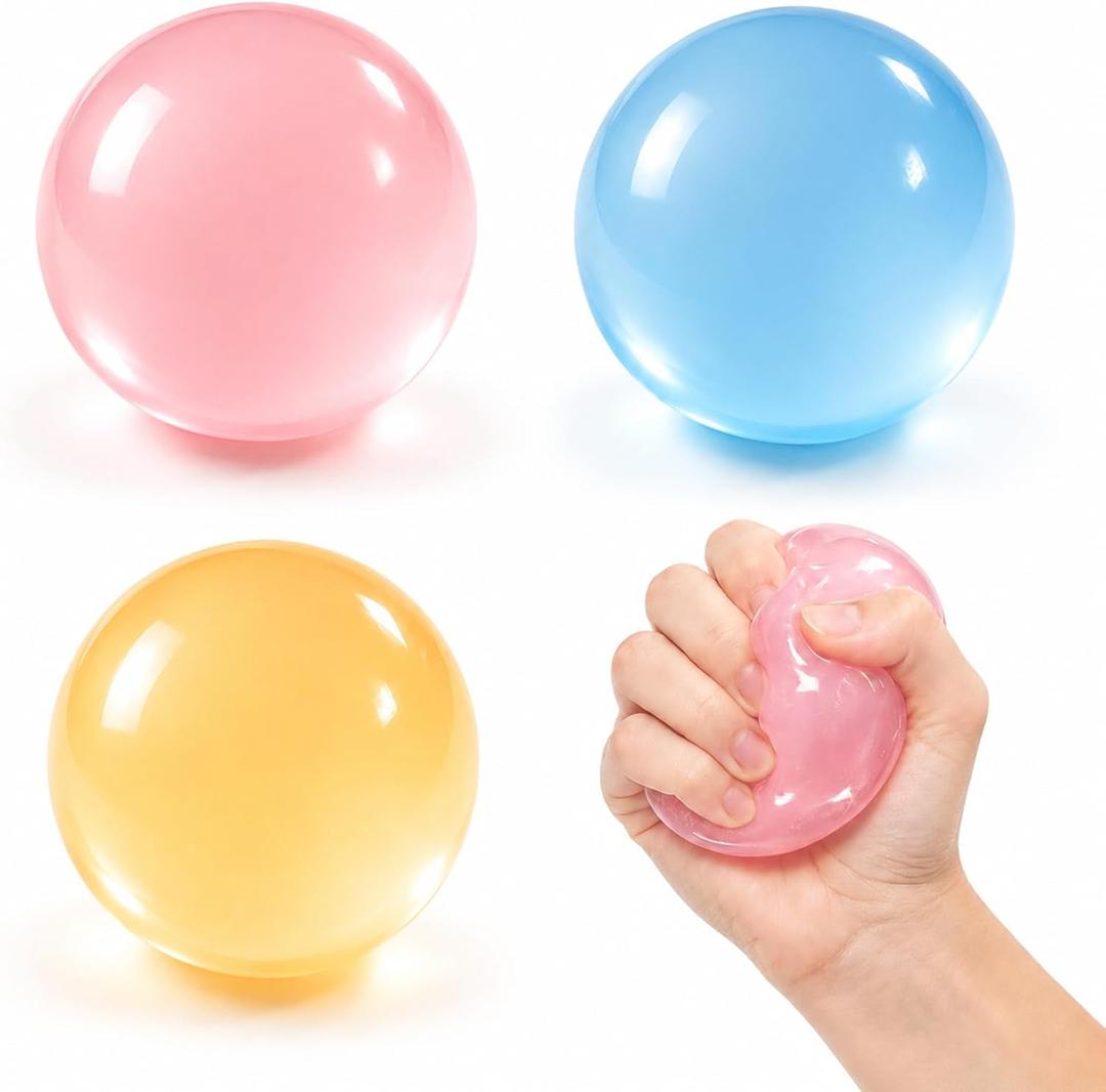 2PCS Mixed Coconut Oil Squishy,2026 New Coconut Oil Stress Ball,Slow Rising Squeeze Ball,100% Odorless, Non-Sticky, Easy to Clean, Improving Focus, Or Easing Tension During Study, Work, Or Relaxation