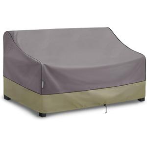 Kylinlucky Patio Furniture Sofa Covers 76 x 40 x 33 inches,Outdooor Waterproof Couch Loveseat Bench Cover Grey