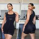 YIANNA Fajas Colombianas Shapewear for Women Postpartum Tummy Control Body Shaper Butt Lifter Bodysuit, 6XL