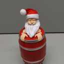 Funny Cigarette Dispenser, Christmas Stocking Stuffers for Men Women, Santa Cigarette Case Holder for King Size, Santa Claus Figurine Statue Cigarette Holder Case for Christmas Party Home Decor