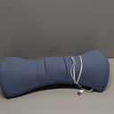 Cozyhealth Lumbar Support Pillow for Sleeping, Heated Lumbar Pillow with Graphene Heating for Lower Back Pain Relief, Memory Foam Lower Back Support Pillow Waist Cushion for Bed and Chair(Dark Blue)