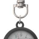 balacoo Clip On Pocket Watch - Nurses Watches for Women, Portable Badge Watch, Unisex Digital Hanging Clip for Nurses Doctors (Black)