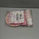 Christmas Party Tableware Decorations,144pcs Pink Christmas Paper Plates and Napkins,Cups,Forks and Knives Xmas Paper Dinnerware for Winter Holiday Party Supplies