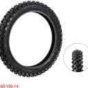 60/100-14 Front Tire 2.50-14 Inner Tube 14 Inch for KLX110 KX60 KX65 PW80 TTR90 TTR110 CRF70 XR70 Suzuk* RM60 JR80 DS80 DRZ110 Apollo RFZ SSR TaoTao 110cc 125cc Pit Dirt Bike
