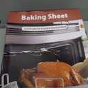 Stainless Steel Roasting Pan, 17*13 Inch Turkey Roaster with Rack - Deep Broiling Pan & V-shaped Rack & Flat Rack, Non-toxic & Heavy Duty, Great for Thanksgiving Christmas Roast Chicken Meat Lasagna