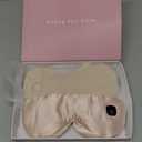 Heated Eye Mask - Cordless Eye Mask for Dry Eyes, Eye Relief, Improved Sleep, Washable Eye Heating pad for Travel and with Replaceable Shell (Champagne Blush)