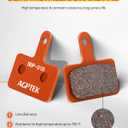 AGPTEK Bike Brake Pads, High-Performance Brake Pads, Disc Brake Pads & Spring (Semi-Metallic&Resin) for Mountain Bike Disc Brakes,Bike Pads Compatible with TRP Tektro Shimano Deore Br
