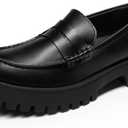 DREAM PAIRS Loafers for Women Platform Chunky Penny Loafer Lug Sole Comfortable Slip On Dressy Casual Work Business Office Shoes Size 6