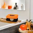 3 Pcs Halloween Hand Towels Embroidered Towel 3 Colors Vintage Cartoon Absorbent Bath Towel for Halloween Holiday Baking Cooking, 29.5 x 13.7 Inch