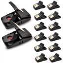 Rat Trap (12-Pack), Large Mouse Traps for Indoor and Outdoor Use, Reusable, Fast, Hygienic, Unplugged, Used to Catch Mice, Squirrels, Rodents, for Home, Yard and Barns