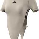 adidas womens Dance All Gender Anti-mircobial Bodysuit (Putty Grey/Black, Small)