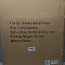 Thealyn Garden Fence 32" H x 10ft (5 Panels), No Digging Heavy Duty Metal Fence Panels, Rustproof Outdoor Dog Fence Animal Barrier, Decorative Fencing for Flower Bed, Yard, Landscape Edging