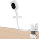 iTODOS Baby Monitor Mount Compatible with Nanit Pro Smart Baby Monitor & Flex Stand Baby Monitor, 8inches Flexible Arm Monitor Mount,Attach Your Baby Cam Wherever You Like-1pack