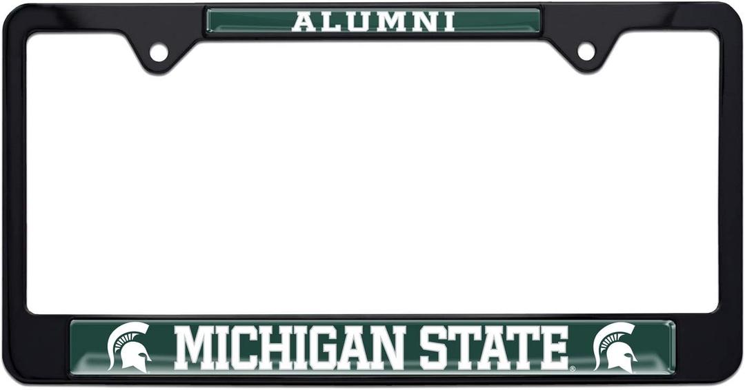 Michigan State Alumni Black License Plate Frame