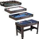 MD Sports Combination Games Multiple Styles Arcade Collection, Billiards, Hockey, Foosball, Ping Pong, Perfect for Family Game Rooms
