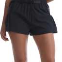 Rrosseyz Womens Quick Dry Athletic Running Shorts Flowy Workout Shorts with Zippered Pockets for Gym Casual Sports, Size Medium