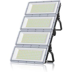 400W LED Flood Light 1 Pack, 40000LM 7000K Super Bright Stadium Lights Outdoor LED, IP67 Waterproof Stadium Flood Lights Outdoor for Yard,Garden (400, Watts)