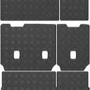 TTX LIGHTING Cargo Liner & Backrest Mat for Chevy Tahoe/GMC Yukon (Not for XL) 2015-2020 8 Seats with 2nd Row Bench Seats, 2nd & 3rd Row Back Seat Protector Leather Trunk Mat for Chevrolet Accessories (Black Diamond)