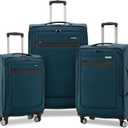 Samsonite Ascella 3.0 Softside Expandable Luggage with Spinner Wheels, 3-Piece Set (20/25/28), Teal/Black