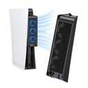 Cooling Fan for PS5 Accessories, KIWIHOME Upgraded Quiet Cooler Fan with Auto Speed, Controller USB3.0 Port & LED for PS5 2020 Only, Not for PlayStation 5 Slim/Pro, Black