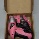 Hi-Spec Small Electric Screwdriver, Mini Drill Set, Rechargeable 3.6V Cordless Screwdriver with 26 Driver Bits, Power Tool for Small Projects & Home Use, Pink