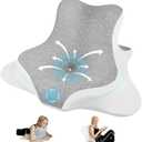 Reading Pillow for Bed, Ergonomic Memory Foam Bed Wedge Pillow for Headboard, Lying, Leaning and Prone, Chin & Back Support Pillows on Bedrest Floor Couch- Gray