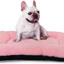 30 Inch Dog Crate Bed Pink for Medium Dogs Up to 30 lbs,Soft Cute Crate Pads for Dog Cages Washable & Anti-Slip Pet Kennel Pad for Dogs Cozy Sleeping Mat,30" x 19"