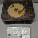 CD Player with Speakers Bluetooth Nostalgic Retro Portable CD Players for Home Wood Music Player FM Radio for HomeWired and Remote Control-Walnut Brown