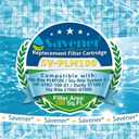 Savener® 27002-0100S Pool Filter Cartridges, Replaces Sta-Rite 27002-0100S Pool and Spa D.E. Filter, Compatible with Sta-Rite PLM100 and System 2 Modular Media, with Air Bleed Assembly, 100 Sq. Ft
