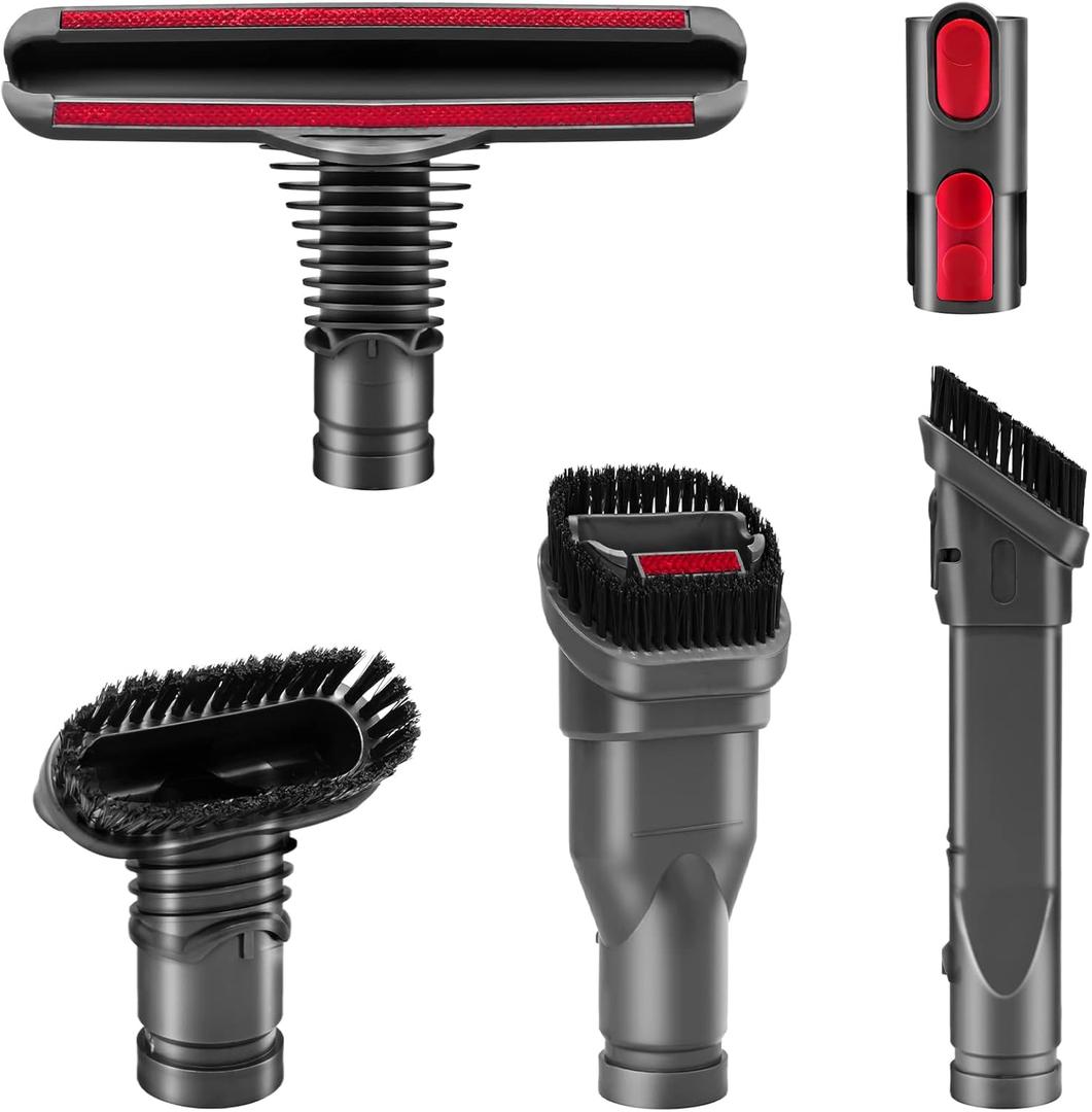Replacement Parts - Replacement Attachments Tools Kit for Dyson V6 V7 V8 V10 DC24 DC33 DC35 DC44 DC58 DC59 DC62 DC74 Cordless Vacuum Accessories (A Set of 5)