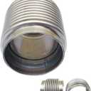 3.0" ID Exhaust Flex Bellows, 100% Stainless 4.0" LONG Flex Joints & Connectors