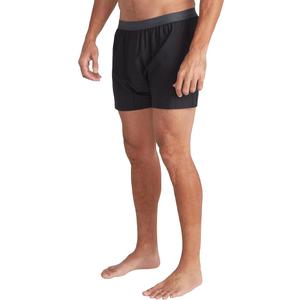 Exofficio Men's Give-N-Go 2.0 Boxer Brief 1 Pack - Breathable Durable Easy Care Travel Underwear, Black, S