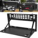 HOCHO Fit for Jeep Tailgate Table with Molle Panel, Heavy Duty Collision-Free Noise Foldable Tailgate Table Fits for 2007-2024 Jeep Wrangler JL JK Accessories