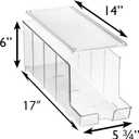 ClearSpace Soda Can Organizer & Soda Can Dispenser for Refrigerator - Fridge Organizer & Stackable Drink Organizer for Fridge, Can Organizer for Refrigerator - Holds 12 Cans Each, BPA Free - 4 Pack