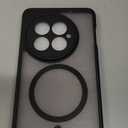 Magnetic for OnePlus 13 Case [Compatible with MagSafe] Translucent Matte Shockproof Phone Case with Camera Cover, One Plus 13 Slim Thin Yet Military Grade Drop Proof Silicone Bumper Case, Black