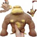 Squeeze Toy, Squishy Monkey Toy, Stretchy Glue-Sand Filled Rubber Gorilla, Elastic Stretchable, Autism, Decompression Toy for Adults and Children Animal for, Gift for Christmas, (Extra Large Edition)