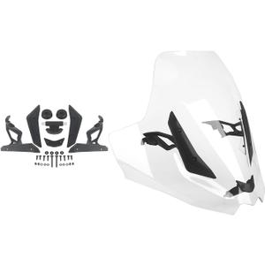 New Motorcycle Windshield Deflector Compatible with Can Am Spyder F3-S, Windscreen Acrylic Aluminum Alloy Bracket Air Deflectors Spoiler Protector for Spyder F3 F3-S