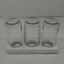 GLING [3 Count 64 oz. Wide-Mouth Glass Mason Jars with Metal Airtight Lids and Bands 2 Quart Large For Preserving, & Meal Prep