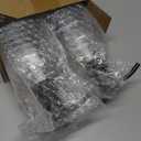 Vine Creations Clear Glass Soap Dispenser, 2 Pack Kitchen Soap Dispenser Set with Stainless Steel Pump, 16 oz Dish Soap and Hand Soap Dispensers for Bathroom with Waterproof Labels (Clear Bottle / Round Oil Rubbed Bronze Pump)