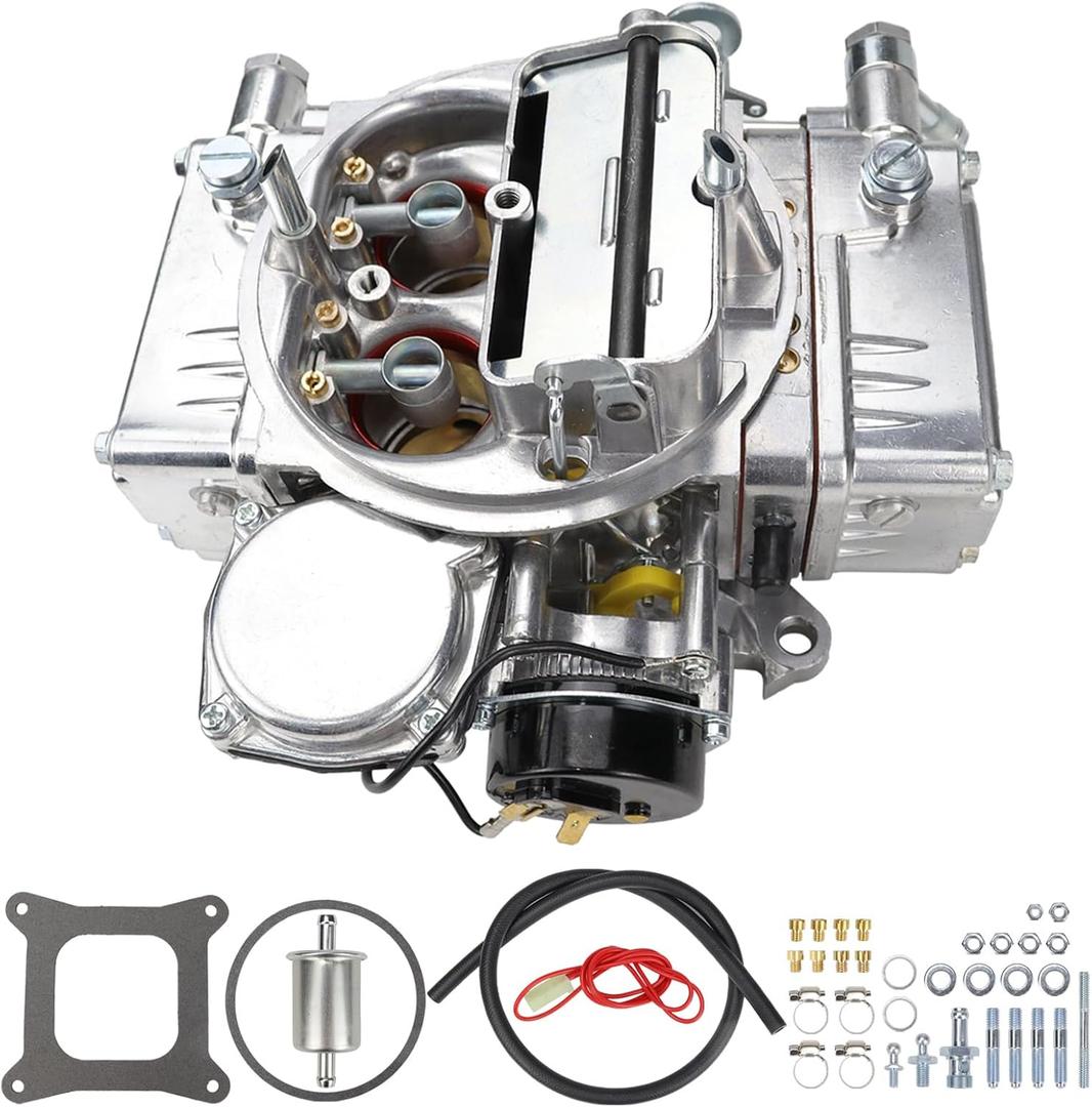 USTAR BR-67270 Carburetor Compatible with Holley Quick Fuel Brawler Carburetor 600 CFM 4 Barrel Square Bore Vacuum Secondaries with Electric Choke 4150 model